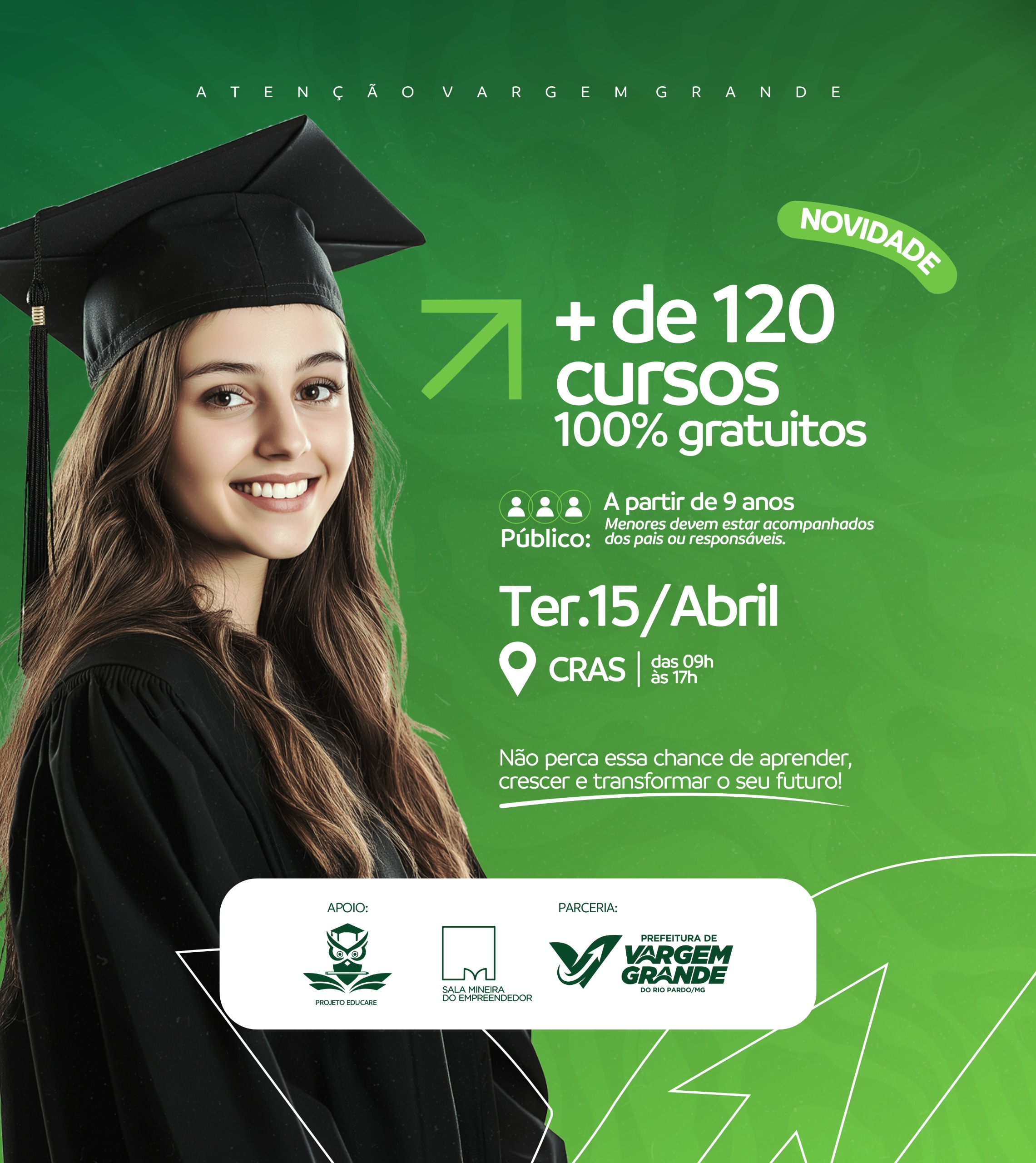 NOVIDADE!! MAIS DE 120 CURSOS 100% GRATUITOS